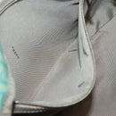 FENDI Zucchino Canvas Mamma Baguette Bag Enamel Peppermint Gold Auth 140635-22