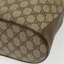 GUCCI GG Supreme Web Sherry Line Bag PVC Beige Gold 72 02 034 Auth 140637-12