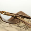 GUCCI GG Supreme Web Sherry Line Bag PVC Beige Gold 72 02 034 Auth 140637-17