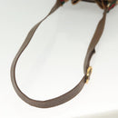 GUCCI GG Supreme Web Sherry Line Bag PVC Beige Gold 72 02 034 Auth 140637-8