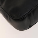 GUCCI Bamboo Hand Bag Leather 2way Black Gold 001 1781 1577 Auth 140641-16