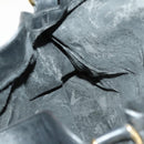 GUCCI Bamboo Hand Bag Leather 2way Black Gold 001 1781 1577 Auth 140641-21