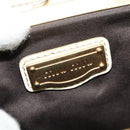 Miu Miu Shoulder Bag Leather White Gold Auth 140643-19