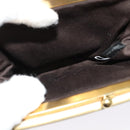 Miu Miu Shoulder Bag Leather White Gold Auth 140643-22