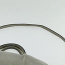 Miu Miu Hand Bag Leather 2way Gray Gold Auth 140644-10