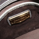 Miu Miu Hand Bag Leather 2way Gray Gold Auth 140644-17