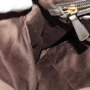 Miu Miu Hand Bag Leather 2way Gray Gold Auth 140644-20