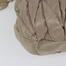 Miu Miu Matelasse Hand Bag Leather 2way Pink Gold Auth 140645-14