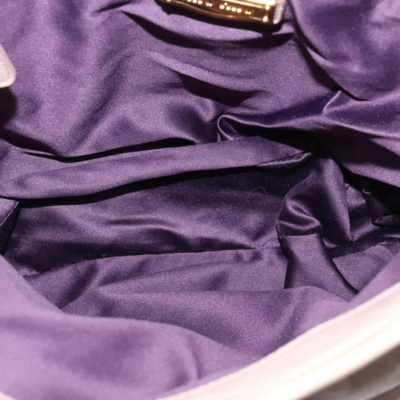 Miu Miu Matelasse Hand Bag Leather 2way Pink Gold Auth 140645