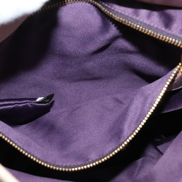 Miu Miu Matelasse Hand Bag Leather 2way Pink Gold Auth 140645