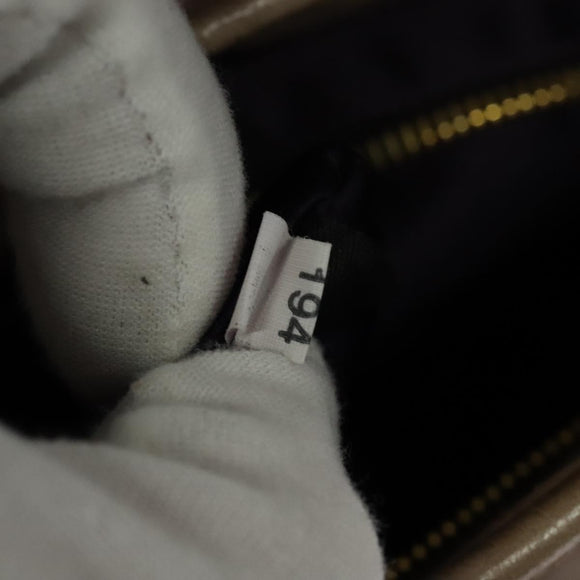 Miu Miu Matelasse Hand Bag Leather 2way Pink Gold Auth 140645