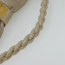 Miu Miu Matelasse Hand Bag Leather 2way Pink Gold Auth 140645-7