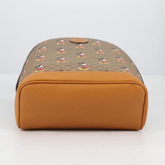 GUCCI GUCCIxDisney GG Supreme Backpack PVC Beige Gold 552884 Auth 140648M