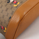 GUCCI GUCCIxDisney GG Supreme Backpack PVC Beige Gold 552884 Auth 140648SM-16