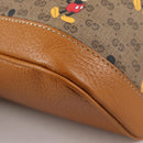 GUCCI GUCCIxDisney GG Supreme Backpack PVC Beige Gold 552884 Auth 140648SM-17