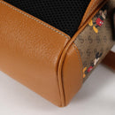 GUCCI GUCCIxDisney GG Supreme Backpack PVC Beige Gold 552884 Auth 140648SM-19