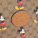GUCCI GUCCIxDisney GG Supreme Backpack PVC Beige Gold 552884 Auth 140648SM-20