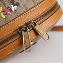 GUCCI GUCCIxDisney GG Supreme Backpack PVC Beige Gold 552884 Auth 140648SM-21