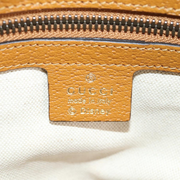 GUCCI GUCCIxDisney GG Supreme Backpack PVC Beige Gold 552884 Auth 140648SM