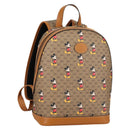 GUCCI GUCCIxDisney GG Supreme Backpack PVC Beige Gold 552884 Auth 140648SM-1