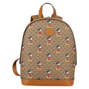 GUCCI GUCCIxDisney GG Supreme Backpack PVC Beige Gold 552884 Auth 140648M-13