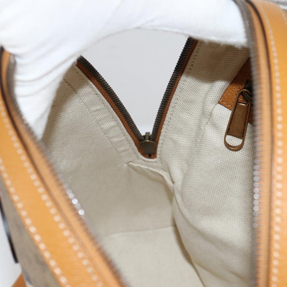 GUCCI GUCCIxDisney GG Supreme Backpack PVC Beige Gold 552884 Auth 140648SM