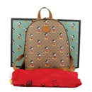 GUCCI GUCCIxDisney GG Supreme Backpack PVC Beige Gold 552884 Auth 140648SM-12