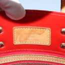 LOUIS VUITTON Monogram Vernis Reade PM Hand Bag Red Rouge M91088 LV Auth 140650-18