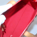 LOUIS VUITTON Monogram Vernis Reade PM Hand Bag Red Rouge M91088 LV Auth 140650-11