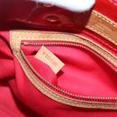 LOUIS VUITTON Monogram Vernis Reade PM Hand Bag Red Rouge M91088 LV Auth 140650-12