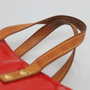 LOUIS VUITTON Monogram Vernis Reade PM Hand Bag Red Rouge M91088 LV Auth 140650-14