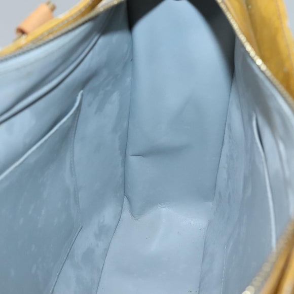 LOUIS VUITTON Monogram Vernis Columbus Tote Bag Gris M91028 LV Auth 140651