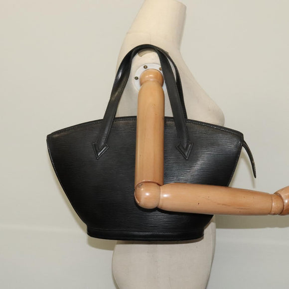 LOUIS VUITTON Epi Saint Jacques Shopping Bag Black M52262 LV Auth 140664