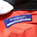 BURBERRY Blue Label Shoulder Bag Canvas Orange Silver Auth 140671-18
