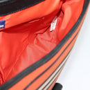 BURBERRY Blue Label Shoulder Bag Canvas Orange Silver Auth 140671-19