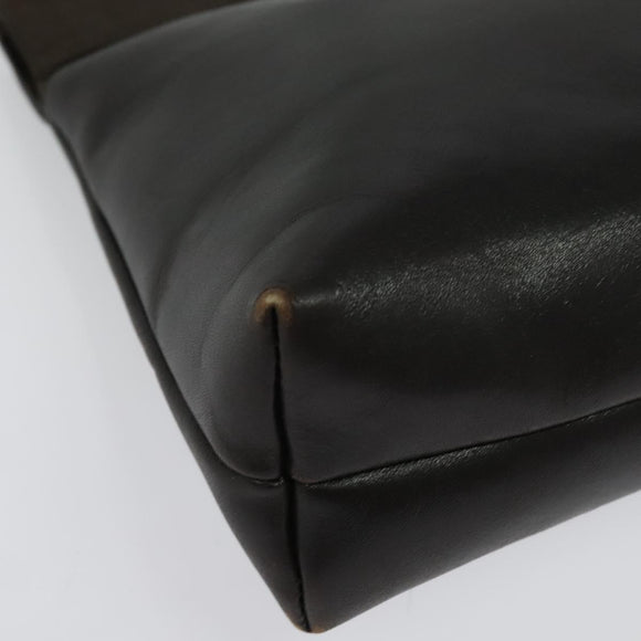 Salvatore Ferragamo Vala Shoulder Bag Leather Brown Gold Auth 140673