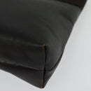 Salvatore Ferragamo Vala Shoulder Bag Leather Brown Gold Auth 140673-11