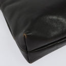 Salvatore Ferragamo Vala Shoulder Bag Leather Brown Gold Auth 140673-12