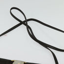 Salvatore Ferragamo Vala Shoulder Bag Leather Brown Gold Auth 140673-8