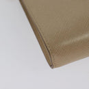 Salvatore Ferragamo Chain Vala Shoulder Bag Leather Beige Gold Auth 140674-12