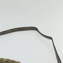 Miu Miu Matelasse Shoulder Bag Leather 2way Gray Gold Auth 140677-15