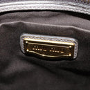 Miu Miu Matelasse Shoulder Bag Leather 2way Gray Gold Auth 140677-21