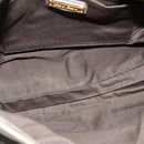 Miu Miu Matelasse Shoulder Bag Leather 2way Gray Gold Auth 140677-11