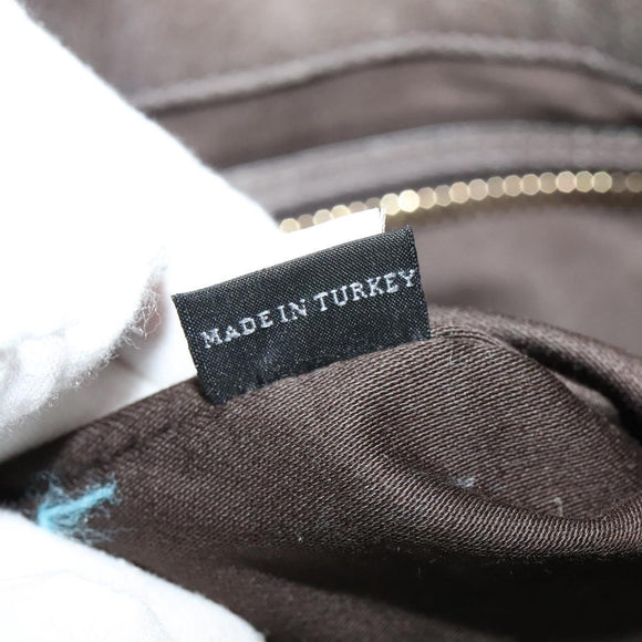 Miu Miu Matelasse Shoulder Bag Leather 2way Gray Gold Auth 140677