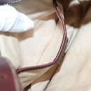 CELINE Macadam Canvas Shoulder Bag Beige Gold Auth 140680-20