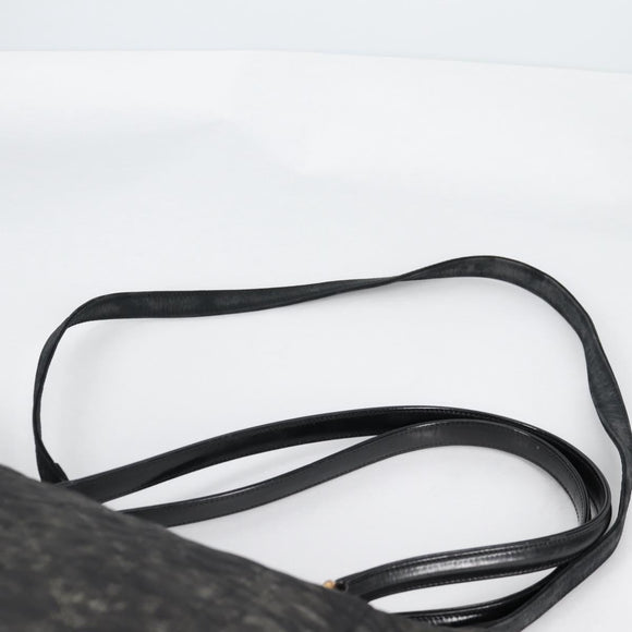 Christian Dior Canage Tote Bag Nylon 2way Black Gold Auth 140681