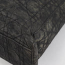 Christian Dior Canage Tote Bag Nylon 2way Black Gold Auth 140681-13