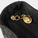 Christian Dior Canage Tote Bag Nylon 2way Black Gold Auth 140681-17