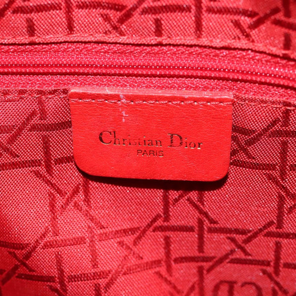 Christian Dior Canage Tote Bag Nylon 2way Black Gold Auth 140681