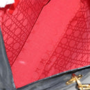 Christian Dior Canage Tote Bag Nylon 2way Black Gold Auth 140681-19